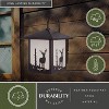 VAXCEL 1 Light Burnished Bronze Rustic Outdoor Wall Lantern Clear Glass, Tree, 12.5 inch - 2 of 4