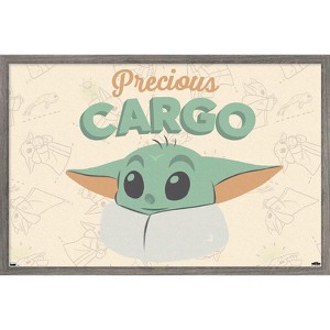 Trends International Star Wars: The Mandalorian - Grogu Precious Cargo Framed Wall Poster Prints - 1 of 4