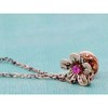 Anna-Kaci Dangling Flower Multicolored Rhinestone Copper Tone Peacock Fashion Brooch - Multicolor - 4 of 4