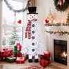 6.5ft White Flocked Snowman Christmas Tree with 140 LED Lights - 4 of 4