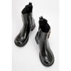 Moriah - Black Buckle Elastic Block Heel Boot (Women) | Prologue Shoes - 2 of 3