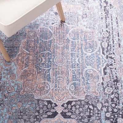 Elysian 9' x 12' Off-White and Light Blue Hand-Knotted Area Rug