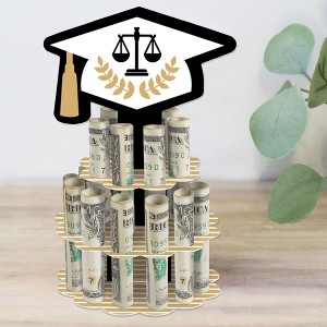 Big Dot of Happiness Law School Grad - DIY Future Lawyer Graduation Party Money Holder Gift - Cash Cake - 1 of 4