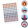 Big Dot of Happiness Fired Up Fire Truck - Firefighter Firetruck Party Round Candy Sticker Favors - Labels Fits Chocolate Candy (1 sheet of 108) - 2 of 4