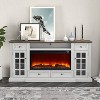 Festivo Farmhouse 73" TV Stand for TVs up to 73" with Fireplace - 3 of 4