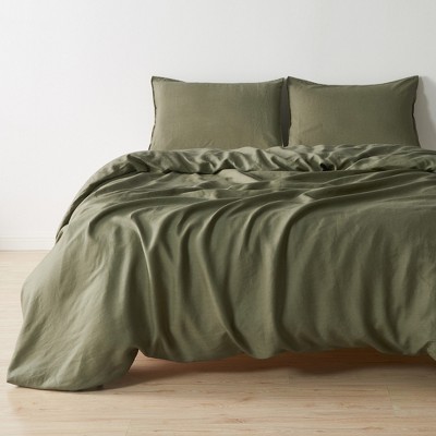 100% European Flax Linen Duvet Cover & Sham Set by Verlee