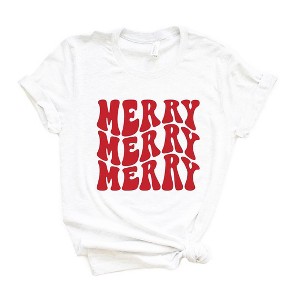 Simply Sage Market Women's Merry Stacked Short Sleeve Graphic Tee - 1 of 4
