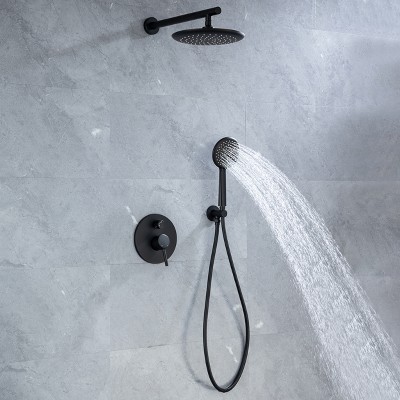 Matte Black Multi-Function Wall Mounted Shower System