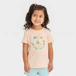 Toddler Girls' Peace Sign Short Sleeve T-Shirt - Cat & Jack™ Peach