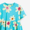 MyKids-Usa Baby Girl Floral Print Pattern Round Neck Cotton Dress - 3 of 3