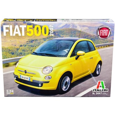 Skill 3 Model Kit 2007 Fiat 500 1/24 Scale Model by Italeri
