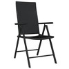 vidaXL Patio Dining Set 3 Piece Garden Outdoor Lawn Yard Terrace Balcony Dining Dinner Table and Chair Seat Seating Furniture Black - 3 of 4