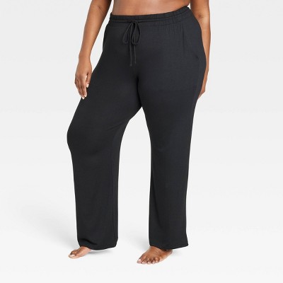 Women's Woven Wide Leg Pajama Pants - Colsie™ Black Xs : Target