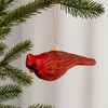 Glittered Glass Cardinal Bird Ornament (Set of 6) - 2 of 3