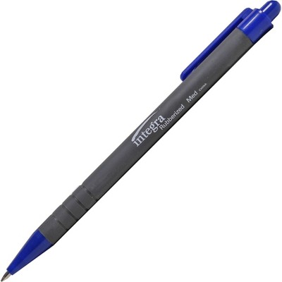 Integra Retractable Ballpoint Pen Rubberized Barrel Medium Pt BE 30032