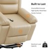 Leather Power Lift Recliner , Wide 21.2" Seat Width Recliner Chairs with Pockets for Living Room CF8013 - 4 of 4