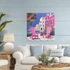 Stupell Industries Beach Chair Meetup in Pink Canvas Art - 3 of 4