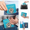 Generic Passport Holder for Travel Men Women, RFID Blocking Passport Cover Leather Passport Wallet - 3 of 4