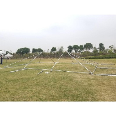 Yellow and White Galvanized Steel Frame Party Tent 20 ft x 30 ft