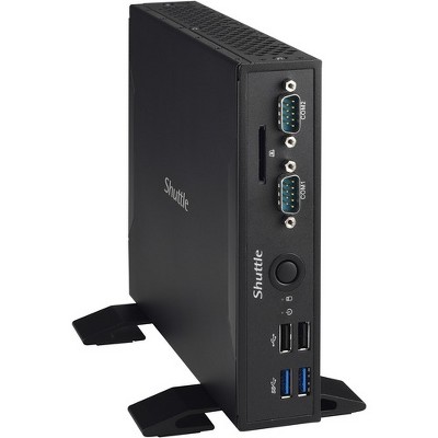 Shuttle XPC DS77U Nettop Computer - Celeron 3865U - Slim PC - Black - Intel HD Graphics 610 - Wireless LAN