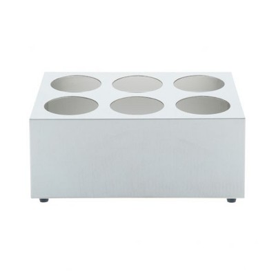 Winco Flatware Cylinder Holder, Stainless Steel