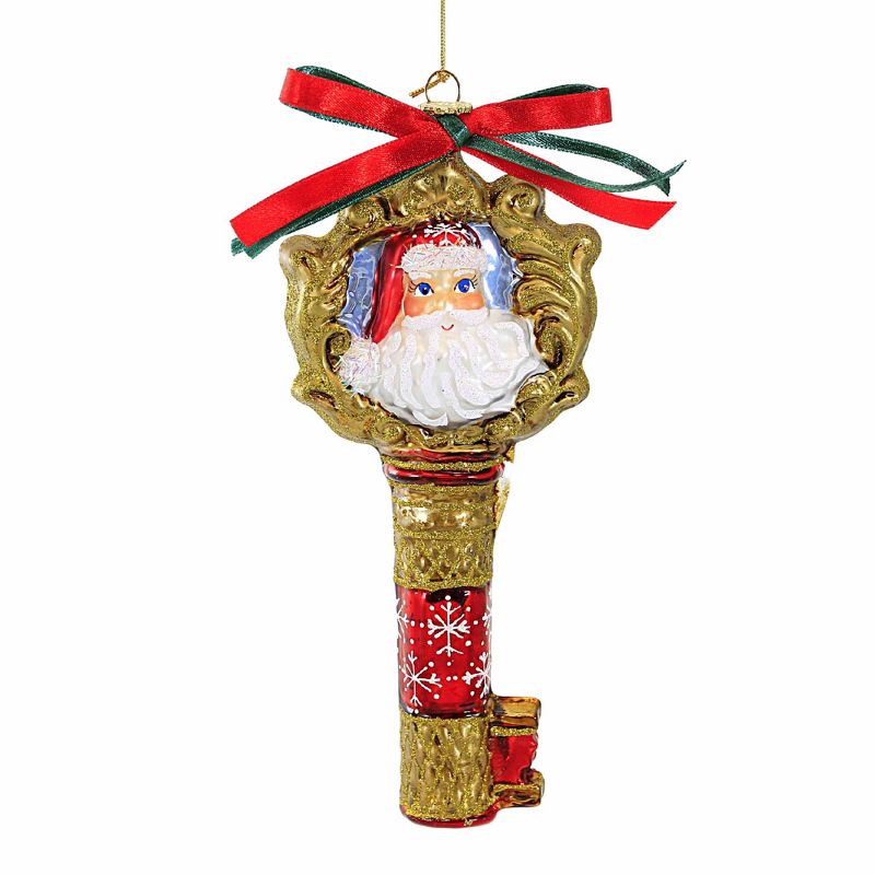 Huras Family 6.25 In Santa's Secret Latchkey Christmas Ornament Door Key Tree Ornaments, 3 of 4