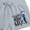 Coraline Twitchy Witchy Girl Women’s Gray Heather Lounge Shorts - 2 of 2