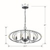 Crystorama Lighting Zucca 4 - Light Chandelier in  English Bronze/Antique Gold - 4 of 4
