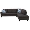 AndMakers 97 in. W Square Arm 3-piece L Shaped Polyester Modern Sectional Sofa with Storage - 4 of 4