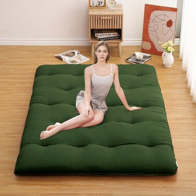 Futon Mattress Japanese Floor Mattress, Tatami Mat Foldable Floor Bed,Roll Up Mattress Camping Sleeping Pad for Dorm RV Travel, Adults Kids