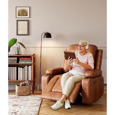 Power Lift Recliner Chair with Heat and Massage - Adjustable Chair, Faux PU, Ergonomic Back/Leg Support for Elderly & Mobility Needs