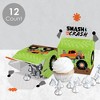 Big Dot of Happiness Smash and Crash - Monster Truck - Treat Box Party Favors - Boy Birthday Party Goodie Gable Boxes - Set of 12 - 3 of 4