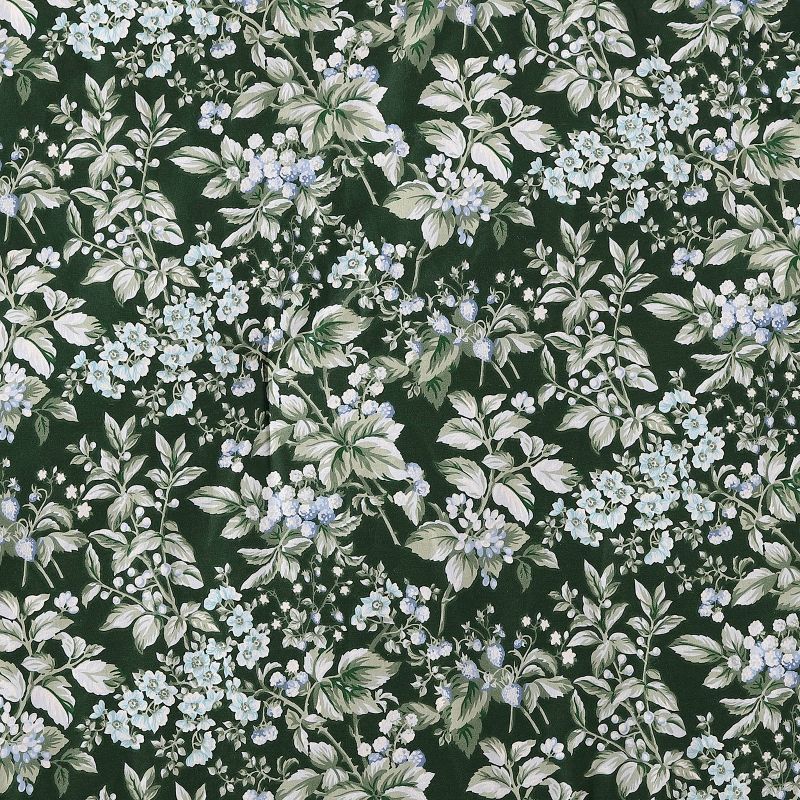 Laura Ashley Bramble Floral 100% Cotton Duvet Cover Bonus Set Green, 4 of 12