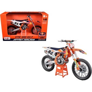 KTM 450 SX-F #84 Jeffrey Herlings "Red Bull KTM Factory Racing" (2018) 1/6 Diecast Motorcycle Model by Maisto - 1 of 4