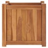 vidaXL Durable Solid Teak Wood Raised Bed - Square Garden Planter with Large Capacity, Easy Assembly and Unique Wood Grain Finish - 2 of 4