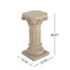 AZL1 Life Concept Planter Pedestal Column Plant Stand with Durable MGO Material and No Assembly Needed for Indoor Outdoor, Brown, 29.5"*15"*15" - 3 of 4