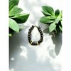 Michelle Marie Boutique's Beaded Stretch Rings with Rectangle Crystal | Elegant & Minimalist Handmade Jewelry - 4 of 4