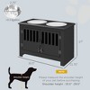 Kumasinova Large Dog Food Storage Container,Elevated Dog Bowls with Storage Cabinet Containing Large 37L Capacity,Raised Dog Bowl Stand - 3 of 4