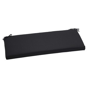 Sunbrella Canvas Outdoor Bench Cushion - Black