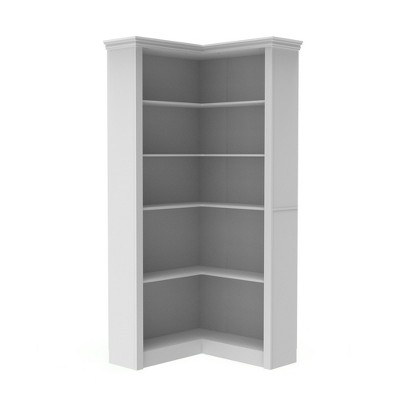 Vynxaria Corner bookshelf, 5 tier open bookshelf, high environmental protection, storage, display, reading one-stop meet, bedroom, living room, study