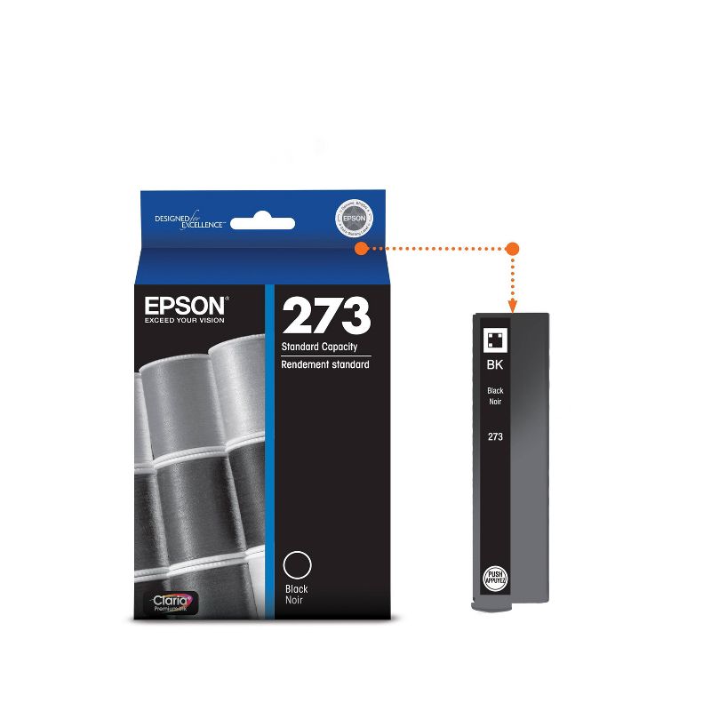 Epson 273 Single Ink Cartridge - Black (T273020-CP), 4 of 9