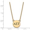 Black Bow Jewelry 14k Yellow Gold Plated Sterling Silver Alpha Sigma Tau Greek Life Necklace 18 Inch - 2 of 4