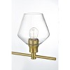 Elegant Lighting Gene 4 Light Satin Gold and Clear Glass Wall Sconce - 4 of 4