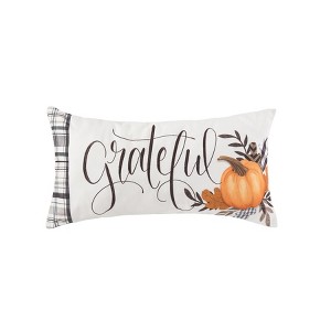 C&F Home 12" x 24" Grateful Embroidered Fall Throw Pillow - 1 of 4