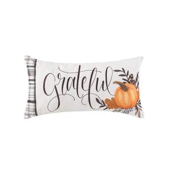 C&F Home 12" x 24" Grateful Embroidered Fall Throw Pillow