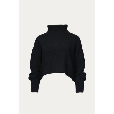 Women's SLOUCHY CROPPED TURTLENECK SWEATER - RD Style