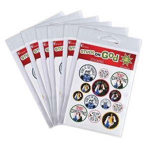 Dickson's Stuck on God - Merry Christmas - Seek Him - Greatest Gift - Holy Family - Multicolor Paper Self-Adhesive Round Stickers - 1 of 1