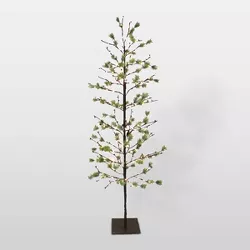 6ft Pre-Lit LED Artificial Christmas Twig Tree - Puleo