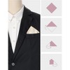 INSPIRE CHIC Men's Houndstooth Self-Fold Pocket Square for Suit 1 Pcs - 3 of 4