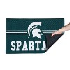 Evergreen NCAA Michigan State Spartans Embossed Mat Cross Hatch Indoor and Outdoor Doormat - 4 of 4